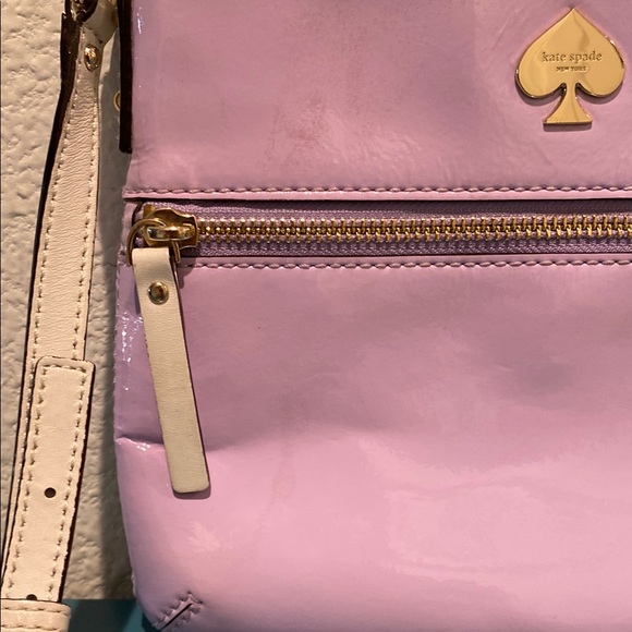Kate Spade Lavender Patent Leather Crossbody Bag - Picture 7 of 8